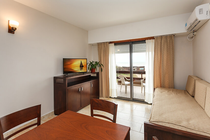 Apartamento en Terrazas, 2 ambientes hasta 4 personas